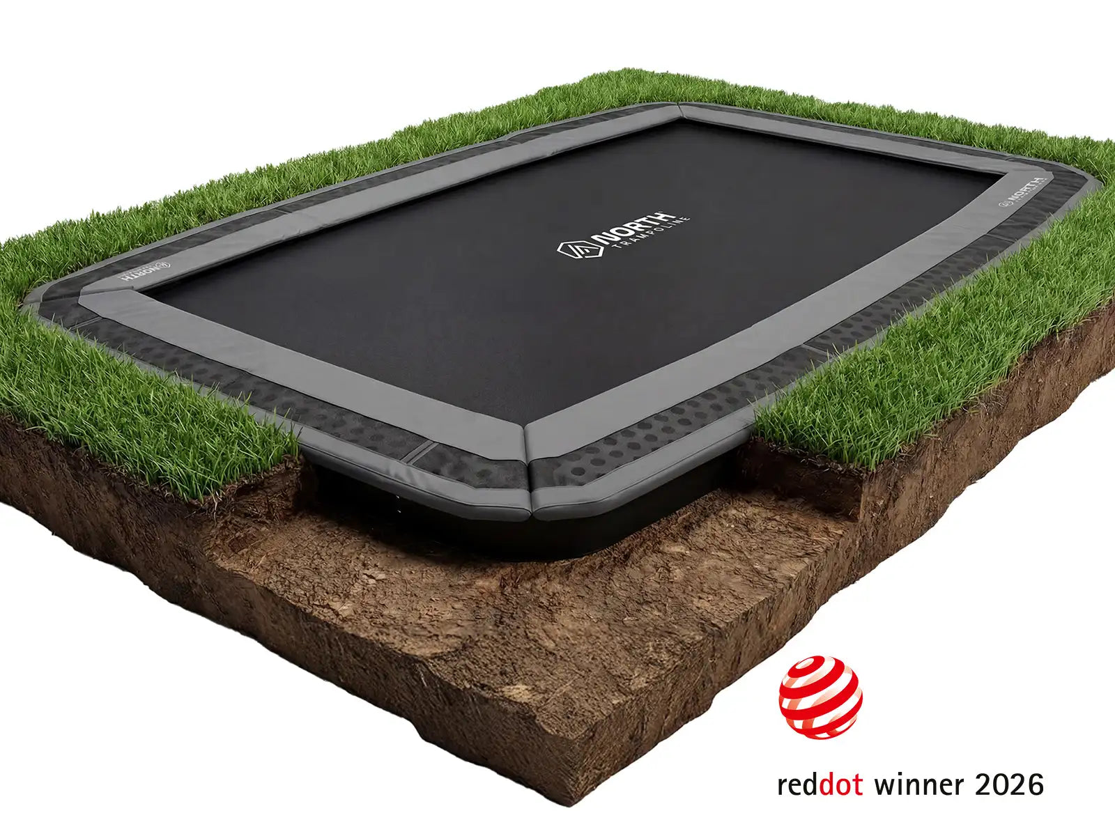 NORTH INGROUND TRAMPOLINE Rectangular / 360 x 240 cm / Trampoline Only